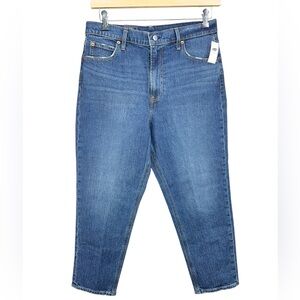 Gap Tapered High Rise Low Stretch Mom Jean Womens 31/ 12 Short NWT